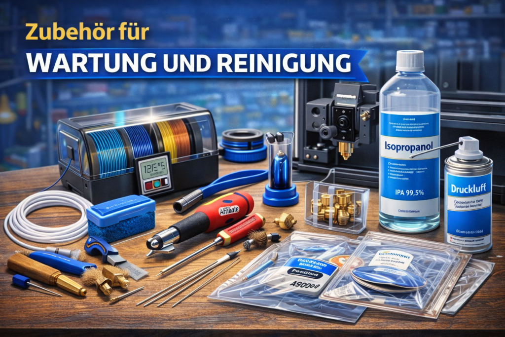 3D-Druck Wartung und Reinigung Zubehör mit Nozzle Reinigungsnadeln, Messingbürste, Isopropanol und Ersatzdüsen