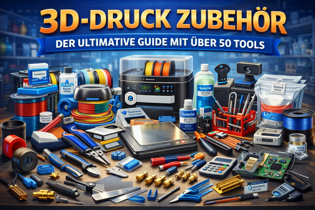 3D-Druck Zubehör – über 50 Tools für Wartung, Filament und Nachbearbeitung