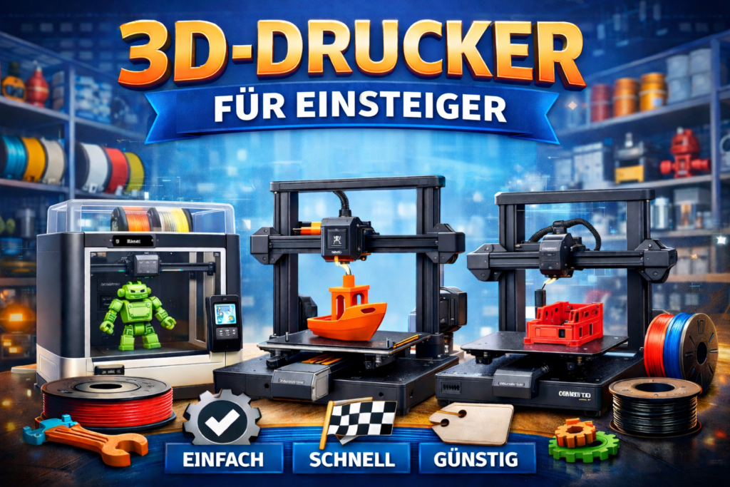 3D-Drucker für Einsteiger – die besten Modelle 2026 im Vergleich