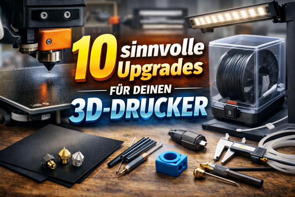10 sinnvolle 3D-Drucker Upgrades  – Zubehör wie PEI Druckplatte, Nozzles und Filament Drybox