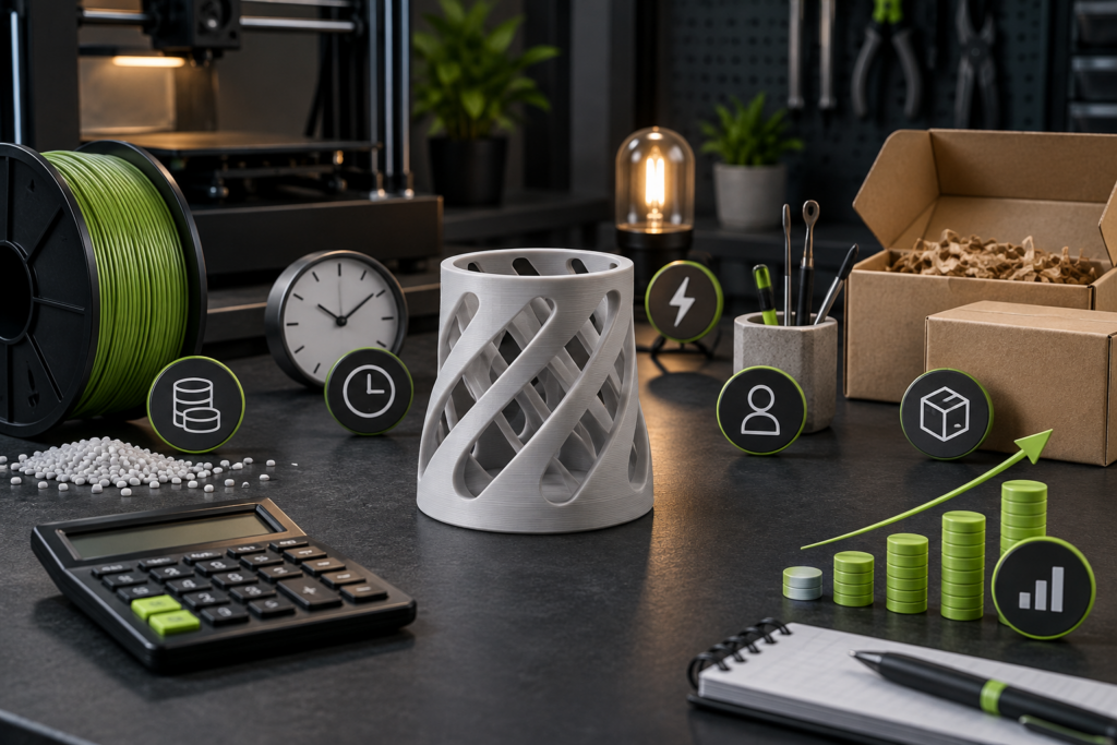 3D-Drucke verkaufen: Preise richtig kalkulieren – mit Filament, Zeit, Strom, Verpackung und Gewinn