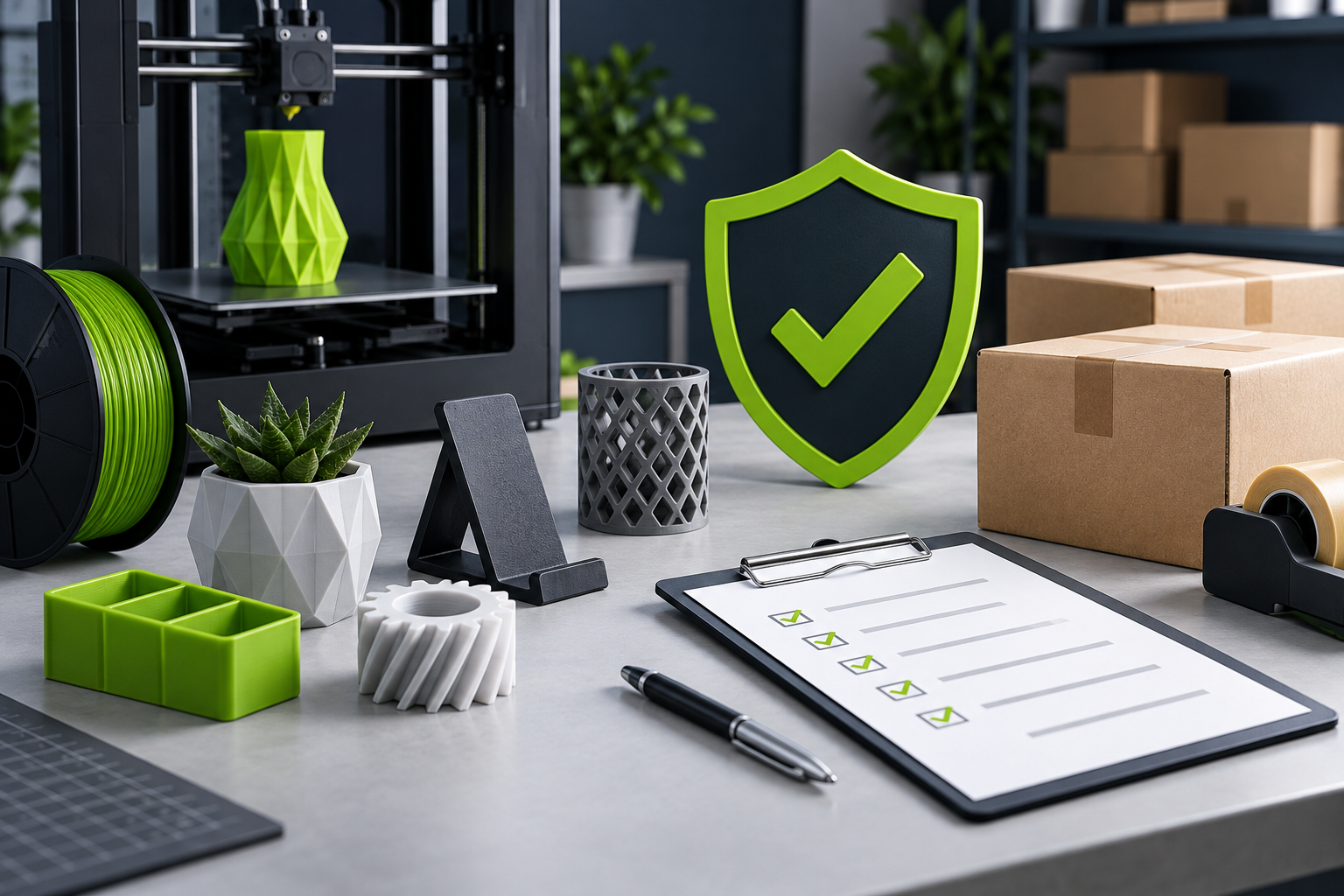 Gewerblich 3D-Drucke verkaufen: Checkliste zu Lizenzen, Produktsicherheit und Versand